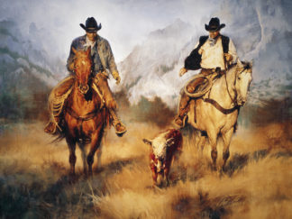 Chris Owen Western Art Prints - Back to your Momma
