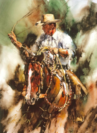 Chris Owen Western Art Prints - Ranch Roping
